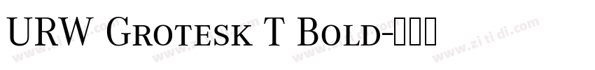 URW Grotesk T Bold字体转换